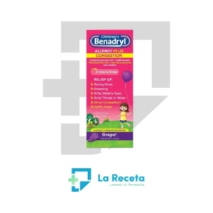 Childrten Benadryl Allergy Plus Congestion Grape