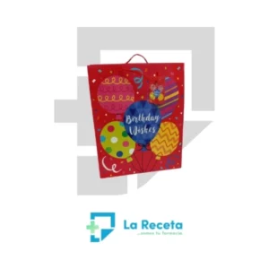 Bolsa de regalo roja Birthday Wishes