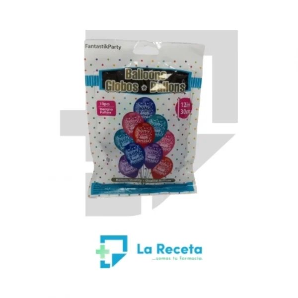 Globos surtidos happy birthday 12"