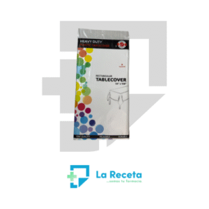 Rectangular White Plastic Table Cover