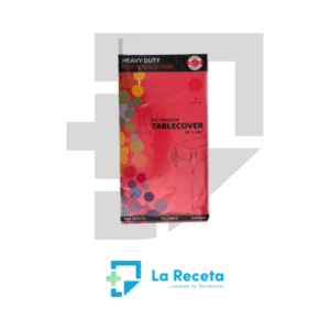 Rectangular Red Plastic Table Cover