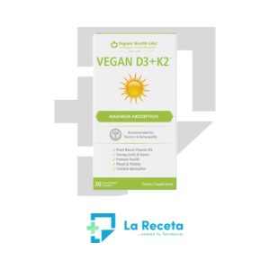 Organic Health Labs Vegan D3+K2 30ct