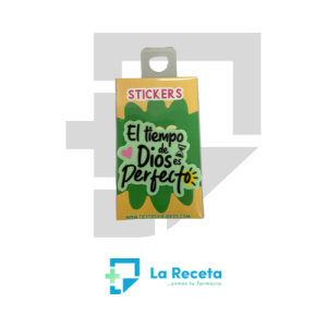 Tiestos Viajeros Sticker "El tiempo de Dios es perfecto"