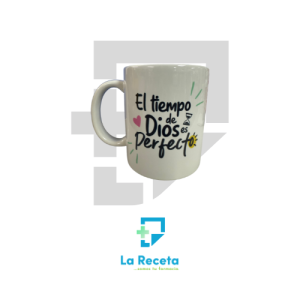 Tiestos Viajeros Taza "El tiempo de Dios es perfecto"