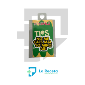 Tiestos Viajeros Sticker "No me caes mal, yo miro así"