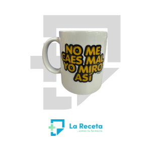 Tiestos Viajeros Taza "No me caes mal, yo miro así"