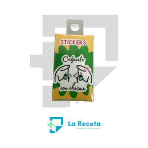 Tiestos Viajeros Sticker "Cafecito con chisme"