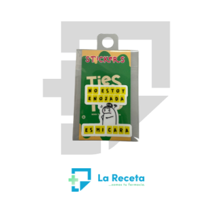 Tiestos Viajeros Sticker "No estoy enojada, es mi cara"